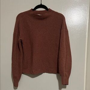 Pink Rose Textured Knit Sweater